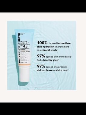 Peter Thomas Roth Water Drench Hyaluronic Cloud SPF 45 Moisturizer - Light Blue